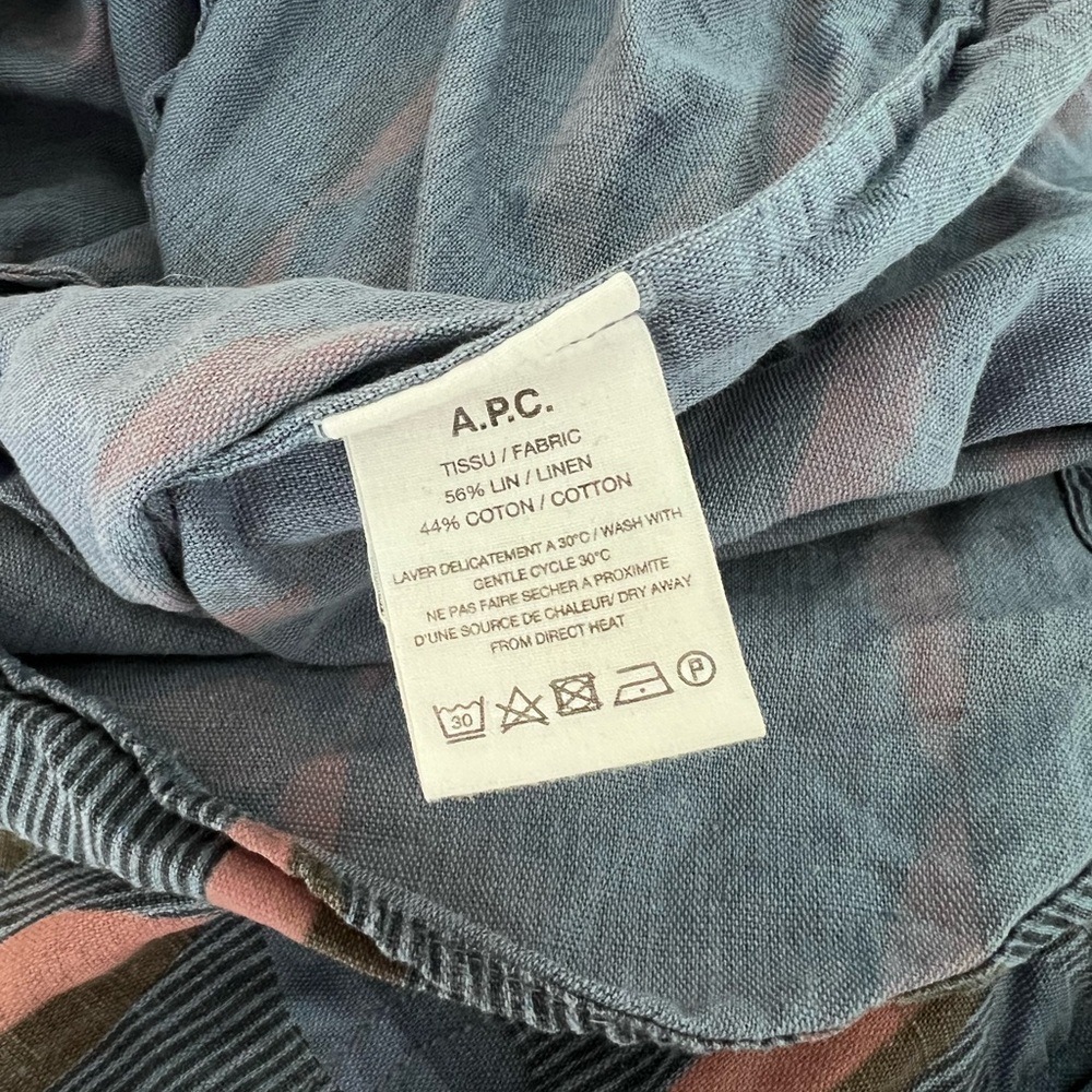 A.P.C. Linen-Cotton Shirt Dress - Picture 3 of 6
